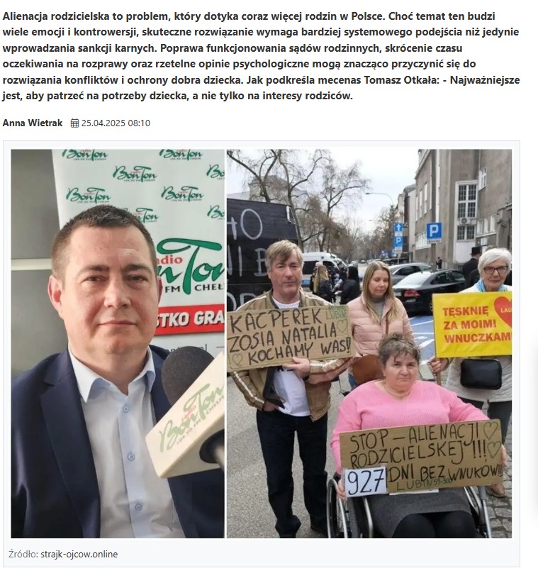 Alienacja rodzicielska - systemowe podejscie